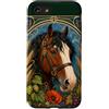 Belle Epoque Animals Custodia per iPhone SE (2020) / 7/8 Cavallo da tiro Clydesdale Art Nouveau