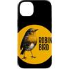 Robin Bird Outfit Custodia per iPhone 14 Plus Costume giallo pettirosso timbro uccello