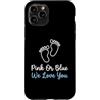 Pink Blue Reveal Decor Custodia per iPhone 11 Pro Annuncio di gravidanza rosa blu We Love You