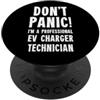 Electric Vehicle Charging Team T-Shirts Tecnico del caricatore EV PopSockets PopGrip Adesivo