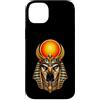 Wholesome Sketch Co Custodia per iPhone 14 Plus Ra Sun Disk Falcon Dio Antico Egitto Mitico Arte