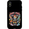 Skate & Smile Vibes Custodia per iPhone X/XS Kawaii Skateboarder Bambino Skateboarding Fun Design
