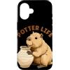 Pottery Capybara Outfit Custodia per iPhone 16 Divertente Capibara con Potter Costume per Ragazzi e Ragazze