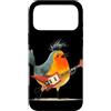 Rocking Robin Bird Outfit Custodia per iPhone 17 Pro Max Punk Robin Bird Costume con chitarra elettrica per gli amanti del Rockstar