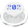 Area Code Tees Codice Area 202 per Washington DC PopSockets PopGrip per MagSafe