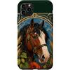 Belle Epoque Animals Custodia per iPhone 11 Pro Max Cavallo da tiro Clydesdale Art Nouveau