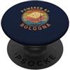 Funny Bologna Sandwich Lovers Gifts & Ap Powered By Bologna Sandwich Divertente Baloney Foodie Costume PopSockets PopGrip Adesivo