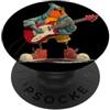Rocking Robin Bird Outfit Rock Bird Costume per Robin e Chitarra Amanti PopSockets PopGrip Adesivo