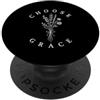 Christian Scripture Inspirational Bible Scegli Grazia Christian Wildflower Gesù Religioso Fede PopSockets PopGrip Adesivo