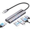 dutis AEARJOHN USB C Hub (5 in 1) Custodia in alluminio, Tipo C a USB-C PD100W, HDMI 4K, USB 3.0, 2 x USB 2.0