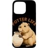 Pottery Capybara Outfit Custodia per iPhone 15 Pro Max Divertente Capibara con Potter Costume per Ragazzi e Ragazze