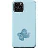 Sweet Zodiac & Coquette Aesthetic Appare Custodia per iPhone 11 Pro Leo Oroscopo Leone Teal Blie Glassa Grafico Estetico Zodiaco