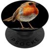 Robin Bird Outfit Incredibile pettirosso con occhiali e piume PopSockets PopGrip Adesivo