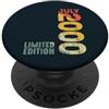 Birth Since Month Of July Retro Vintage Mese Luglio 2000 Anno 2000 Retro 2000 Vintage 2000 Dal 2000 PopSockets PopGrip Adesivo