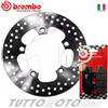 BREMBO Disco freno + Pastiglie SUZUKI AN Burgman 650 2012 2013 2014 / Brembo POSTERIORE