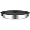 Tefal Ingenio Preference Padella 22 cm, impilabile, acciaio inossidabile, rivestimento antiaderente, induzione, versatilità, risparmio di spazio, indicatore di temperatura, Made in France L9730302