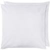 Amazon Basics - Federe in microfibra, 65 x 65 cm, Set di 2, Bianco brillante