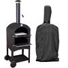 HanOaki Robusta copertura per forno da pizza per patio, realizzata in tessuto Oxford 210T per resistere a pioggia, neve e accumulo di polvere (160 x 50 x 37 cm)