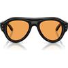 Ray-Ban Occhiali da Sole RB4925 601/7 Aviator Puffer X ASAP Rocky Nero/Arancione Unisex 50/21/145