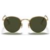 Ray-Ban Occhiali da Sole RB3447 001 Round Metal Oro/Verde G-15 Unisex 50/21/145