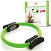 Sissel Pilates Circle Compact, Piccolo Doppi Manici Antiscivolo, Anello di Resistenza per Allenamento Attivo di Tutto Il Corpo, Verde, Ø 33 cm
