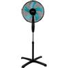 Termozeta Ventilatore a Piantana Windzeta Plus Nero, Ã˜ 40 cm, 40W, 3 VelocitÃ , Altezza Regolabile, Oscillante, 5 Pale (Mod. TZWZ02PLUSN)