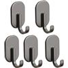 Generic Ganci magnetici, resistenti magneti con ganci, ganci magnetici neri, ganci magnetici per appendere, gancio magnetico per campeggio, cucina, aula e ufficio