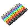 ANKROYU Marcatore Cavo Tubo in Plastica Colorato, Marcatore Numerazione Filo, Etichetta Numero Filo Tubo Per La Gestione dei Cavi Elettrici Cavi Fissi(100pcs kcm-2.5mm 2.5 sq.ft)