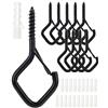 Cankypu Ganci a vite antivento con fibbia robusti per appendere Luci catena Piante patio metallici resistenti uso interno Use Lights String