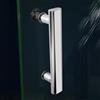 Eawfgtuw Maniglia per porta della doccia in acciaio inossidabile, lunghezza 220 mm, con fori centrali da 200 mm, per box doccia, per fori in vetro da 6 mm (202)
