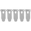 FTVOGUE Accessorio per compressore d'aria in metallo a forma di linguetta con piastra a valvola 5 pezzi 2,24 × 1,1 pollici