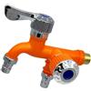 Walmeck Tocca Dell'acqua del Rubinetto del Rubinetto per Lavaggio per Lavaggio a Doppio Switch 1/2 Pollice per Bagno Balcone (Arancia)