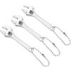 PATIKIL 3 Pezzi Mini Chiave Regolabile 2.5 Acciaio 45 Nero Piccola Argento