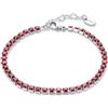 Brand Gioielli Bracciale Donna Acciaio BRAND GIOIELLI collezione TENNIS Rosso codice 14BR044R-M