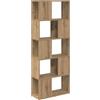 Mhdvray Mobile TV da parete marrone, 60 x 24 x 156 cm, mobile sospeso in legno, mobile TV e mensola da parete con 4 ripiani, per soggiorno e piccoli appartamenti