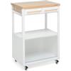 Foppapedretti Benchef Carrello Bianco-Naturale