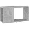 Mhdvray Mobile TV grigio cemento, 60 x 24 x 32 cm, mobile basso in legno, robusto mobile TV con scomparti aperti, mobile TV e libreria per soggiorno e camera da letto