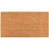 Velcoc - Zerbino Greggio da Interno in Fibra di Cocco, Tappeto con Fondo in PVC Antiscivolo, Robusto e Resistente, Elevata Capacità di Assorbenza, Spessore di 14 mm, Colore Beige, 40 x 80 cm