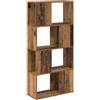 Mhdvray Mobile TV da parete marrone, 60 x 24 x 125,5 cm, mobile basso sospeso, in legno con 4 ripiani, salvaspazio, per soggiorno e multimediale