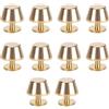 Pssopp Set di 10 Rivetti a Testa Piatta in Lega, Borchie per Base, Accessori da Cucito per DIY Borse, Cappotti, Giacche, Portafogli, Zaini