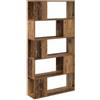 Mhdvray Mobile TV da parete, marrone, moderno, sospeso, 80 x 24 x 156 cm, in legno con 4 ripiani, salvaspazio, per soggiorno