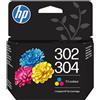 HP Cartuccia stampante HP 302/304 (B7RT6AE) - 3 colori
