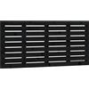 vidaXL Testata a muro nera 126x3x63 cm in legno di pino massiccio