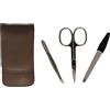 ERBE SOLINGEN set da viaggio per manicure in pelle Siena 9208 marrone
