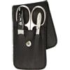 ERBE SOLINGEN set da viaggio per manicure in pelle Siena 9018 nero