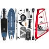 BRUNELLI 10.8 Tavola da windsurf in tessuto Segel iSUP Stand Up Paddle Checker 4,5 m² Rigg Deck