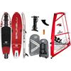BRUNELLI 10.8 Tavola da windsurf SUP a doppio strato Stand Up Paddle Checker 4,5 m² con attrezzatura e pagaia