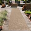 Teppich-Traum Tappeto in juta per interni ed esterni in beige Dimensioni - 80 x 250 cm
