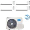 Midea Climatizzatore Condizionatore Midea Breezeless-E Wifi R32 Quadri Split 9000 + 9000 + 12000 + 12000 BTU con U.E. M4O-36FN8-Q INVERTER Classe A++/A+