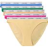 Calvin Klein Donna Slip Taglio Bikini Confezione da 5 Low Rise Intimo, Multicolore (Mardi Gras Green/Relay Gold/Golden), M